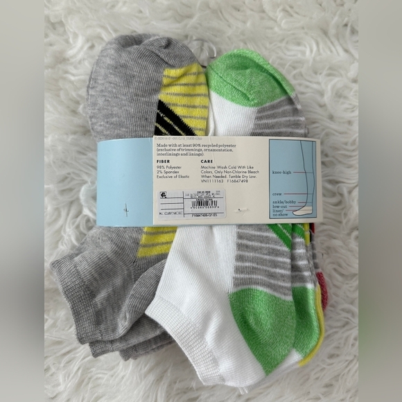 Cat & Jack Low Cut Socks 10 Pairs. Size Large. New. - Picture 2 of 3